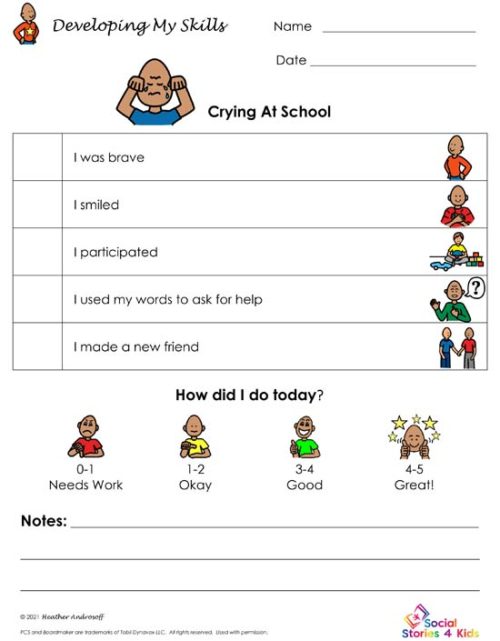 Developing My Skills - Crying At School