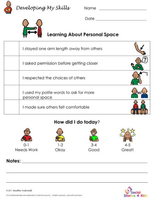 Developing My Skills - Learning About Personal Space