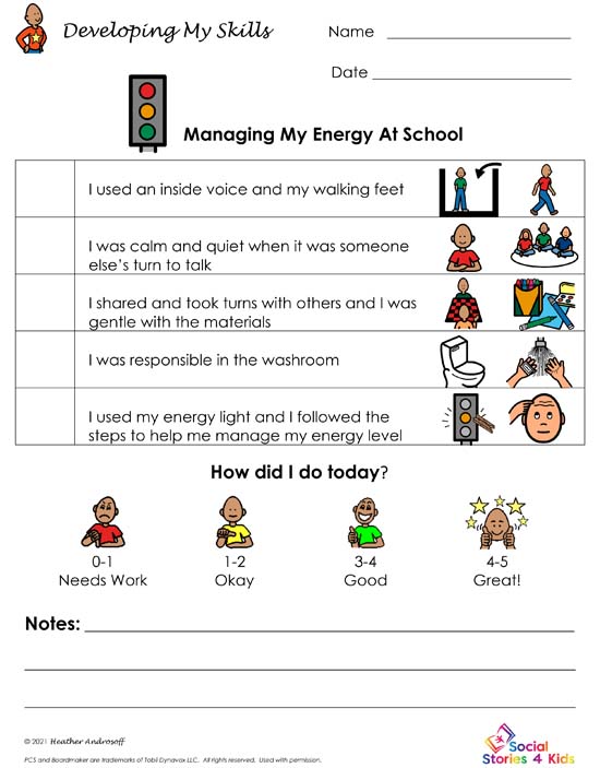 Developing My Skills - Managing My Energy At School