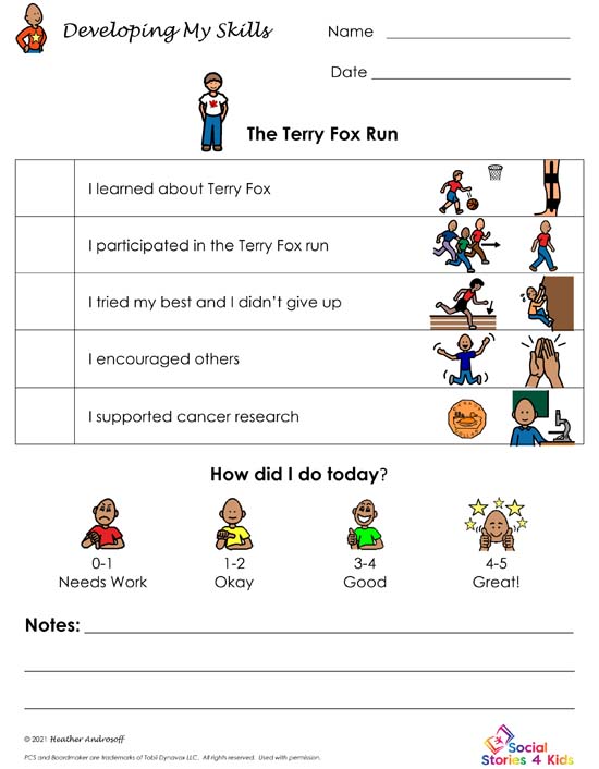 Developing My Skills - The Terry Fox Run