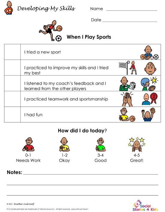 Developing My Skills - When I Play Sports