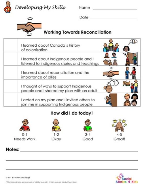 Developing My Skills - Working Towards Reconciliation